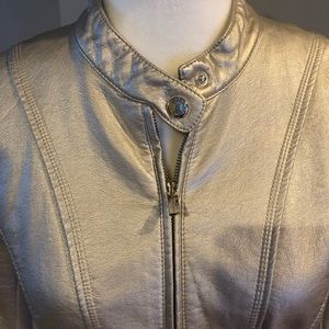 Kenneth Cole Leather Moto Jacket